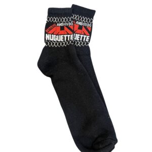 Par de Meia Cano Médio Atoalhada Cor Preta