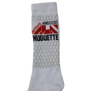 Par de Meia Cano Longo Atoalhada Cor Branca